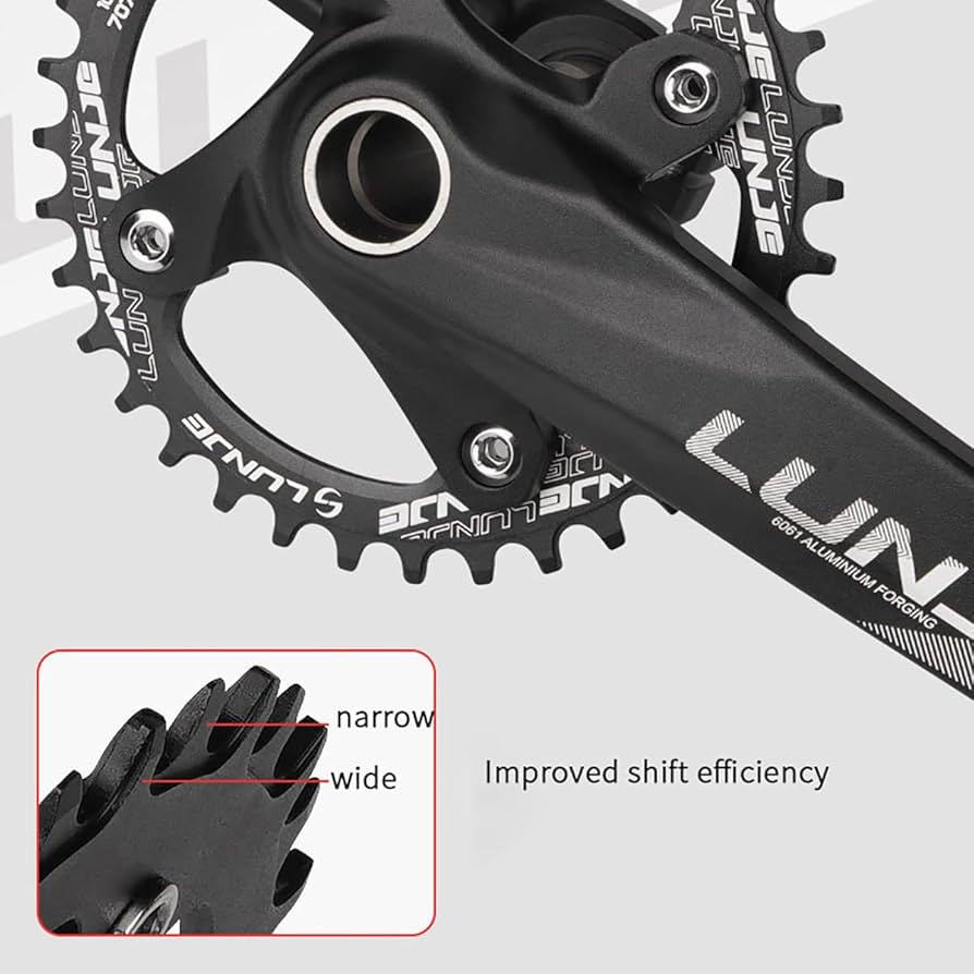 Amazon.co.jp: MTB 中空一体型クランクセット 170mm クランク